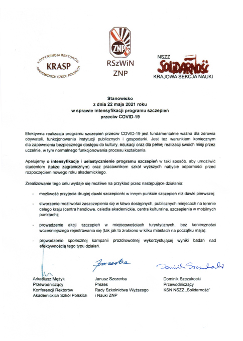 apel KRASP SNP NSZZ